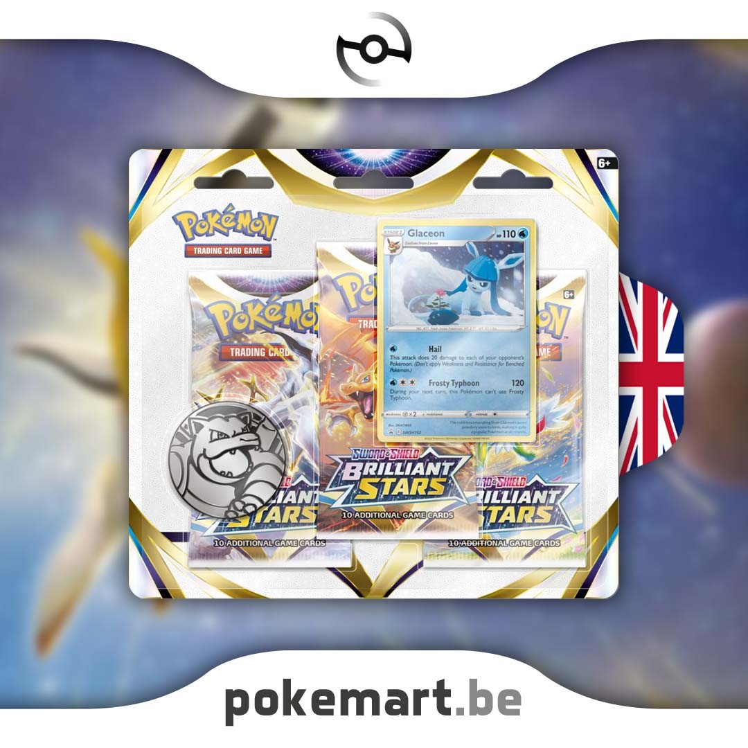 Pok Mon Brilliant Stars Booster Blister Glaceon Pokemart Be